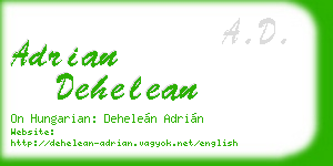 adrian dehelean business card